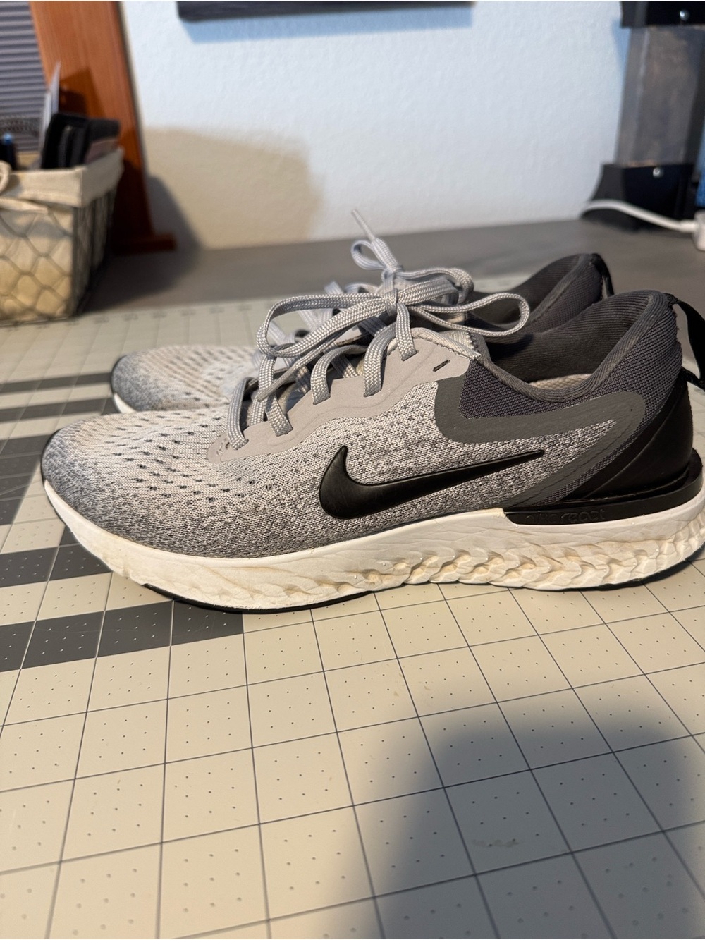 Nike Grey and Black Women’s Odyssey Athletic Sneakers